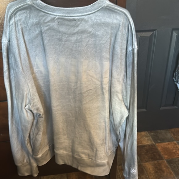 AMIRI crewneck sweater size xl color smoked gray blend - Picture 3 of 7